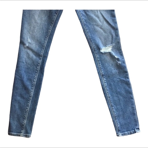 NWT Hudson Jeans Size 23 Nico Super Skinny Distressed Still Believe Blue Wash - Picture 7 of 16